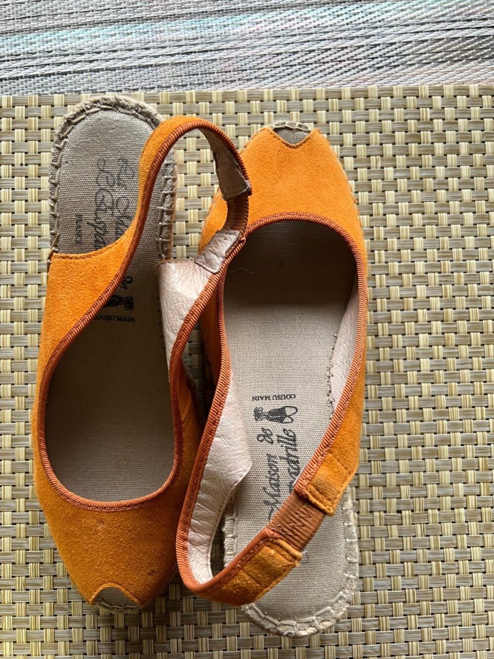 Espadrilles - Bright Orange suede - Picture 3 of 3